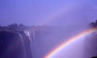 Rainbow at the Victoria falls